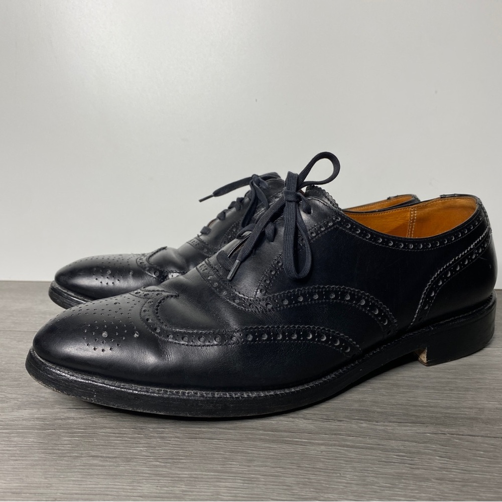 Vintage Polo Ralph Lauren Benchmade in England Black Oxford Dress Shoes 10.5